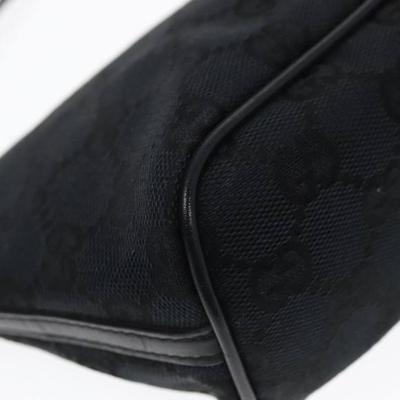 GUCCI GG Canvas Accessory Pouch Black Silver 039 1103 Auth 92636 - Picture 14 of 16